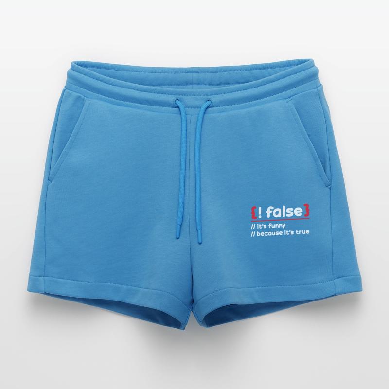 Programmierer Programmierung Software Coding Encoder Organic Relaxed Cropped Shorts Made in EU