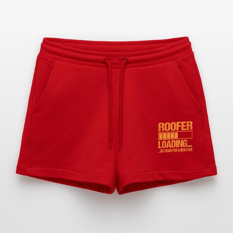 Dachdecker loading Dachdecker Ausbildung Organic Relaxed Cropped Shorts Made in EU