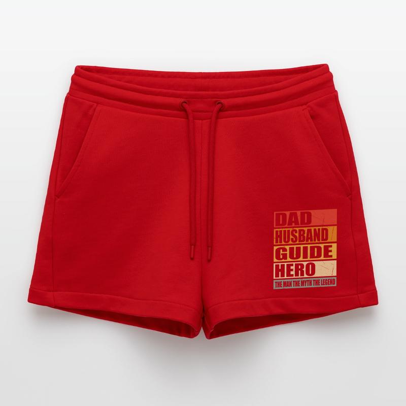 Vater Ehemann Tourguide Held Organic Relaxed Cropped Shorts Made in EU