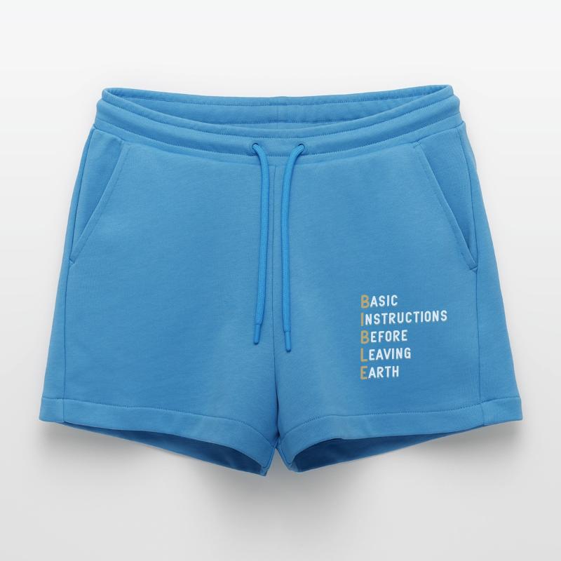 Bible Lesson Basic Instructions Before Organic Relaxed Cropped Shorts Made in EU