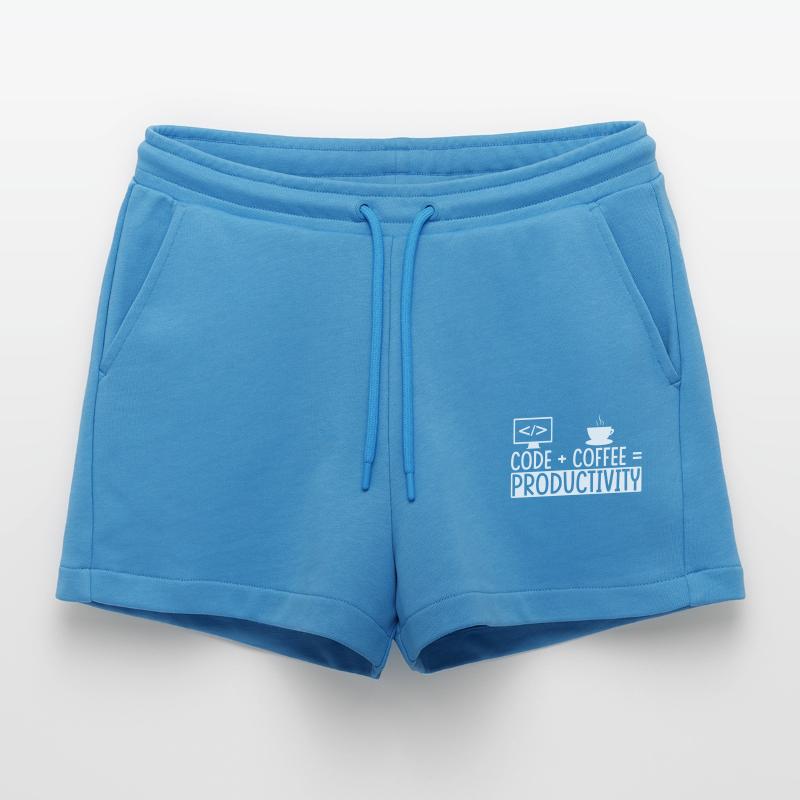 Coder Kaffee Geschenk Organic Relaxed Cropped Shorts Made in EU