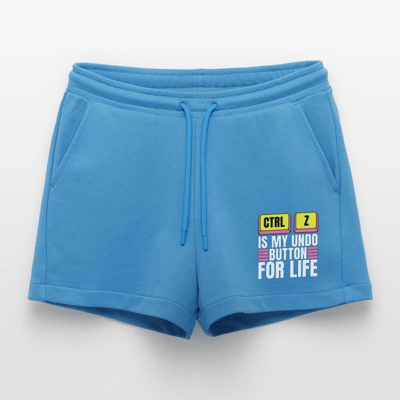 Coder Ctrl + Z Is My Undo Button Web Developer Organic Relaxed Cropped Shorts Made in EU