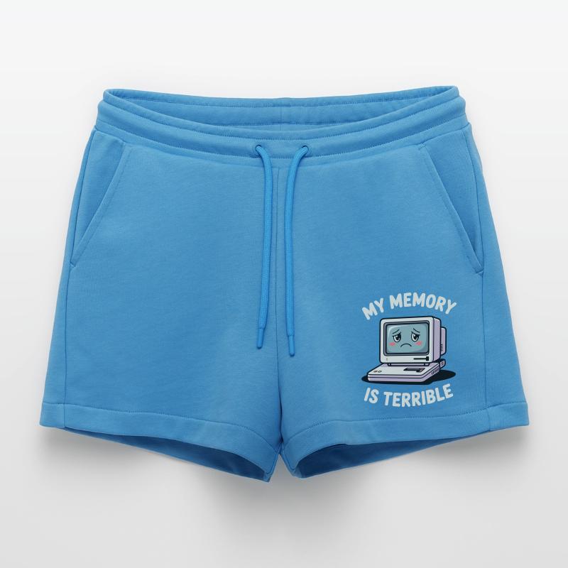 My Memory Is Terrible Funny Computer Funny Coding Organic Relaxed Cropped Shorts Made in EU