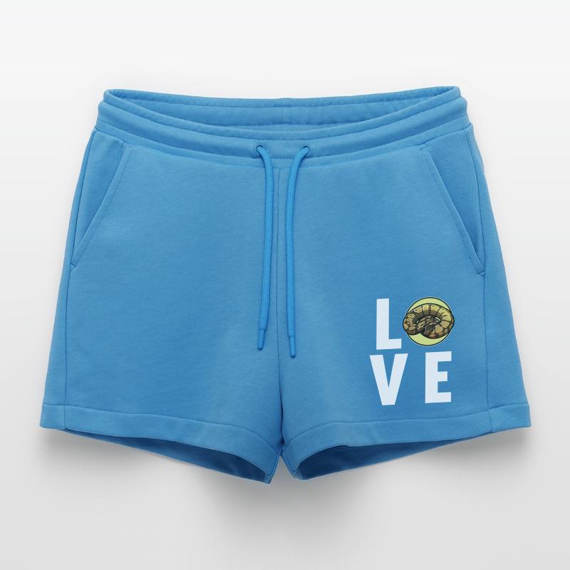 Ball Python Königspythons Königspython Organic Relaxed Cropped Shorts Made in EU