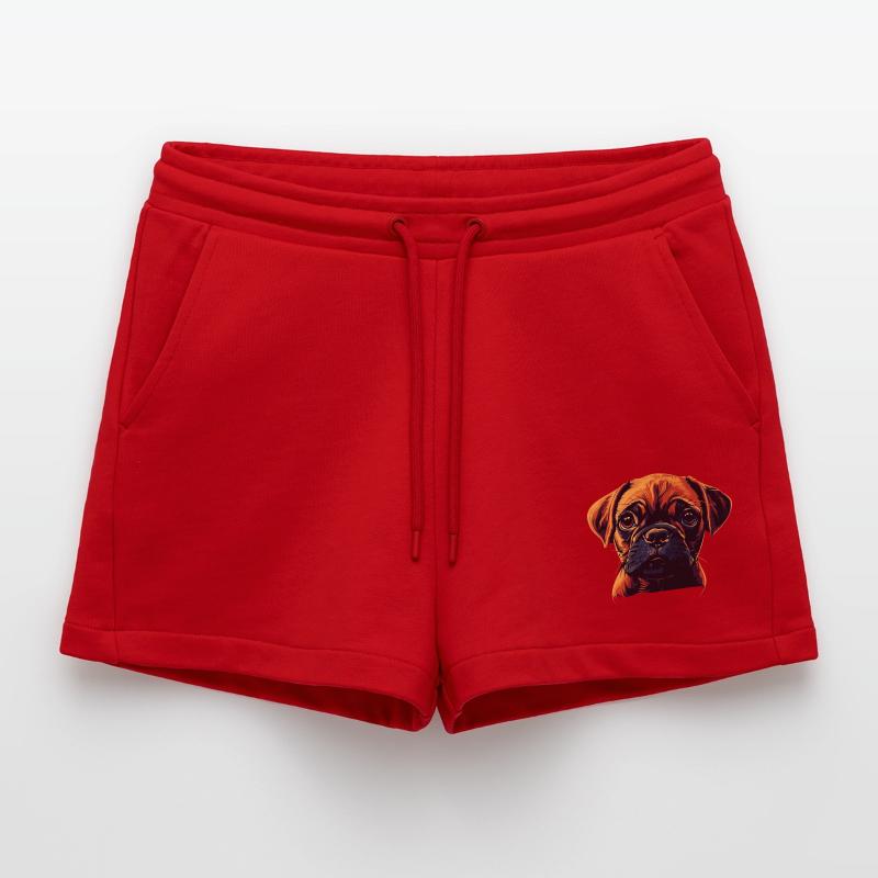 Boxer Organic Relaxed Cropped Shorts Made in EU