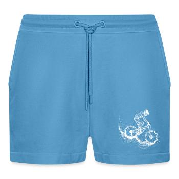 Dessin VTT - Short bio décontracté court fabriqué en UE -  Sol Blue - Devant