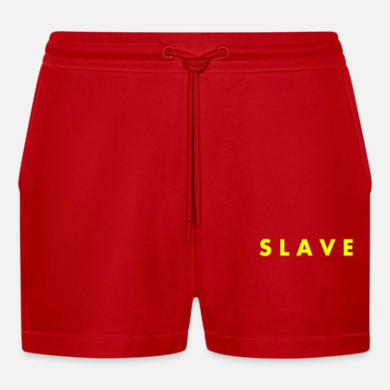 Slave - Short bio décontracté court fabriqué en UE - rouge