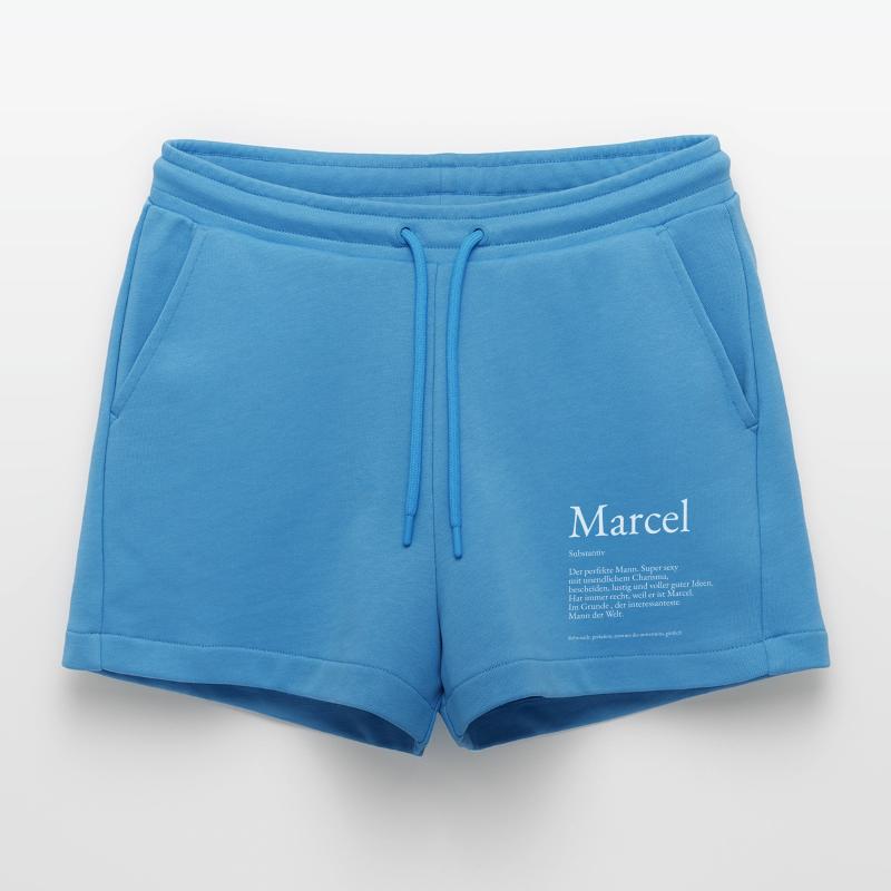 Marcel Dictionary explanation First name Marcel Organic Relaxed Cropped Shorts Made in EU