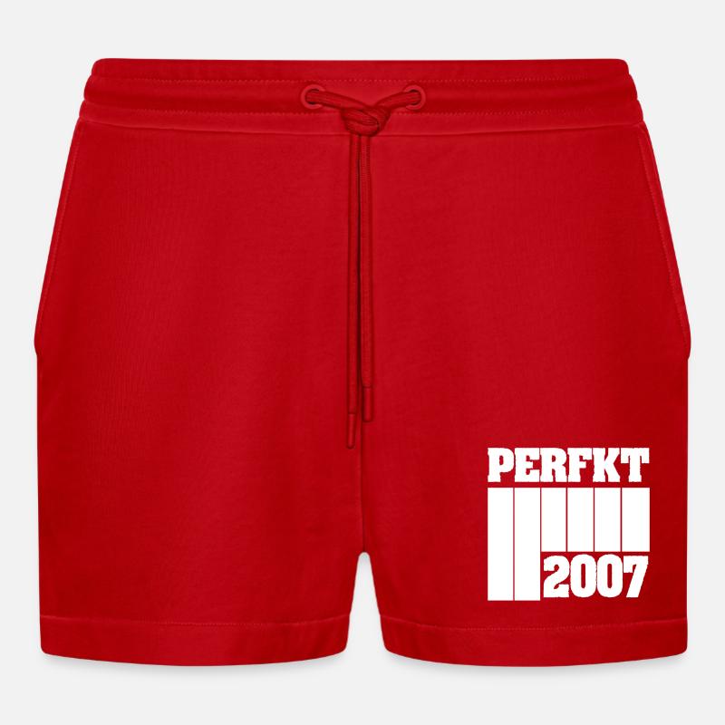 2007 - Organic Relaxed Cropped Shorts Made in EU - Rot