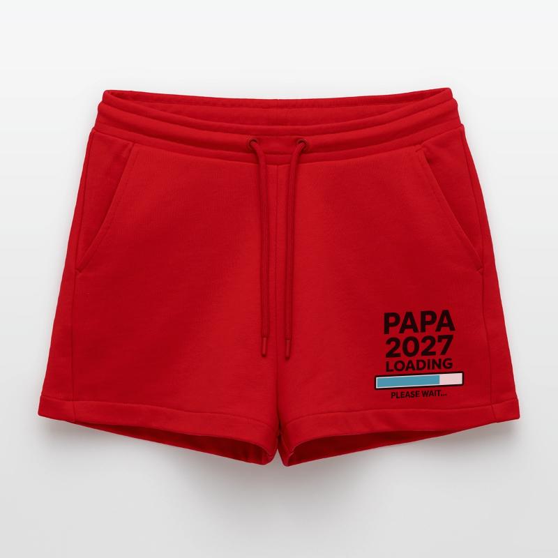 Daddy-to-be 2027 Loading Organic Relaxed Cropped Shorts Made in EU