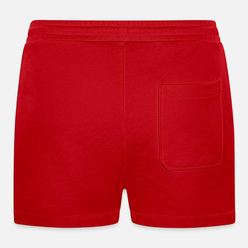 Blatt bestickt Organic Relaxed Cropped Shorts Made in EU