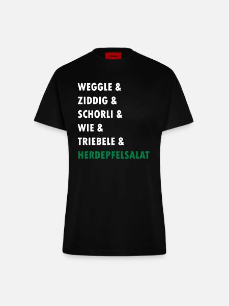 badisch - Fitted T-Shirt - made by SPREAD - SOLID BLACK
