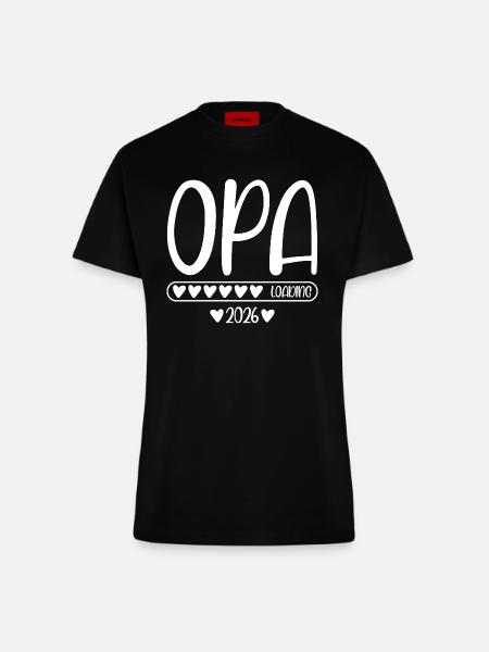 Opa 2026 loading - Fitted T-Shirt - made by SPREAD - SOLID BLACK