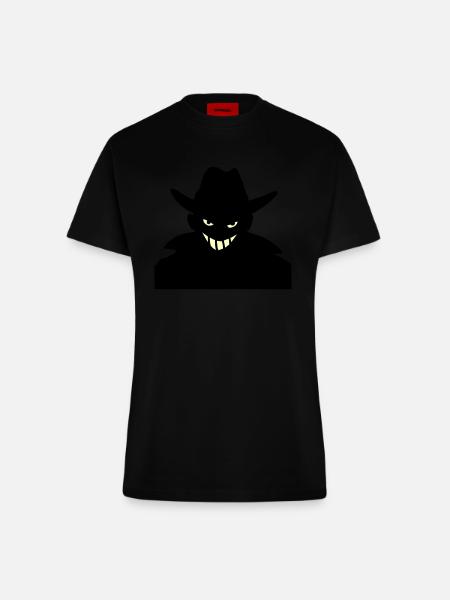 Agent XXy - Fitted T-Shirt - made by SPREAD - SOLID BLACK