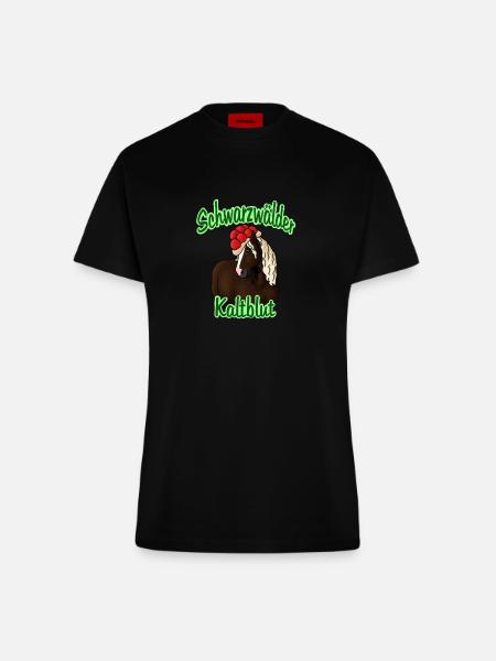 Schwarzwälder Kaltblut - Fitted T-Shirt - made by SPREAD - SOLID BLACK