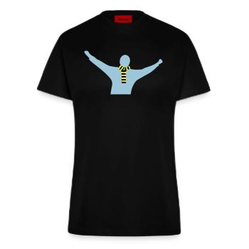 Fan - Fitted T-Shirt - made by SPREAD - SOLID BLACK - Vorne