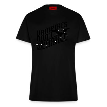Vampires don't sparkle - Fitted T-Shirt - made by SPREAD - SOLID BLACK - Vorne