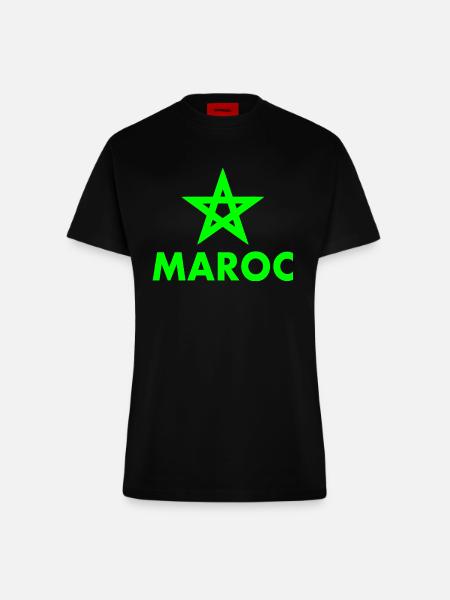 Marokko - Fitted T-Shirt - made by SPREAD - SOLID BLACK