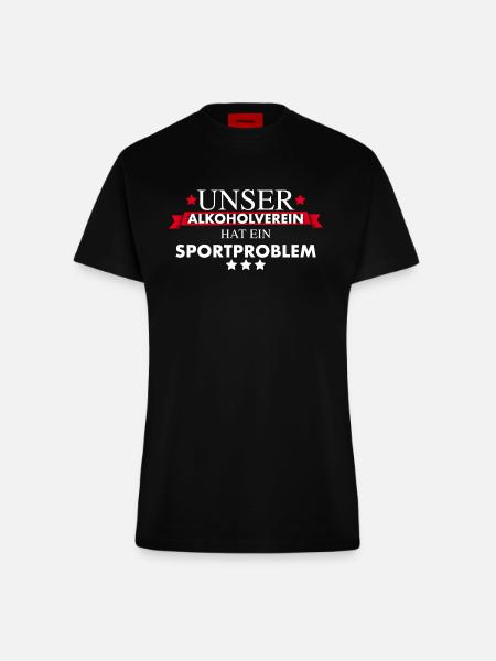 Sportverein Teamshirt - Fitted T-Shirt - made by SPREAD - SOLID BLACK