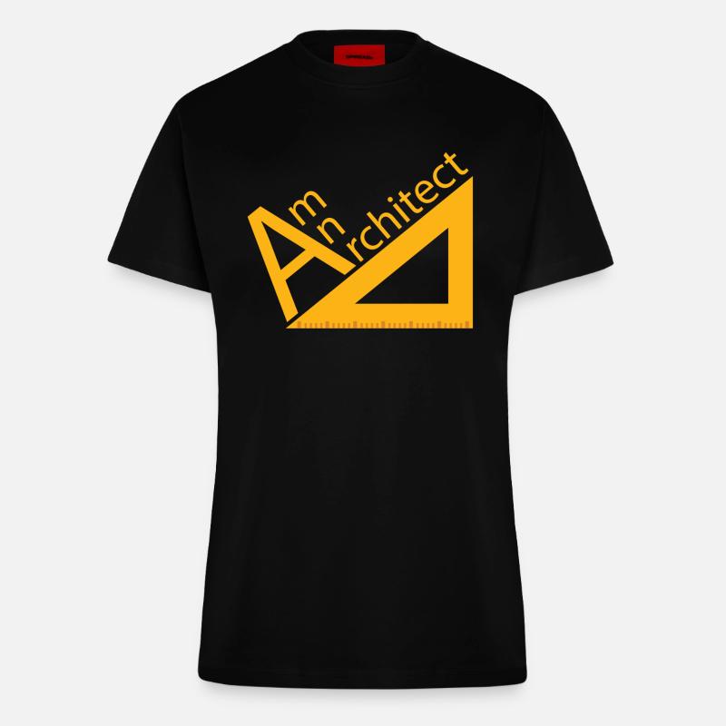 Architect / Architecture: Am An Architect - Fitted T-Shirt - made by SPREAD - SOLID BLACK