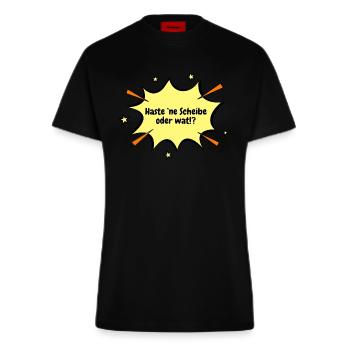 Berlin Haste ’ne Scheibe oder wat!? - Fitted T-Shirt - made by SPREAD - SOLID BLACK - Vorne