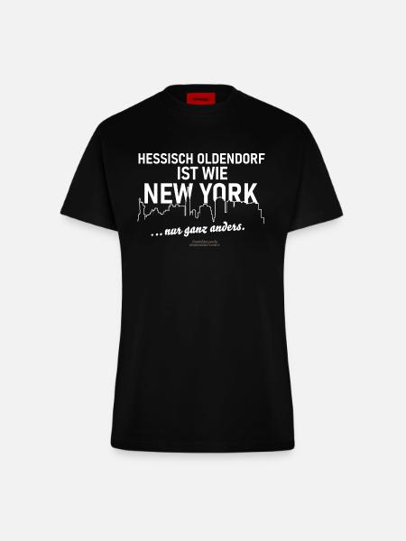 Hessisch Oldendorf - Fitted T-Shirt - made by SPREAD - SOLID BLACK