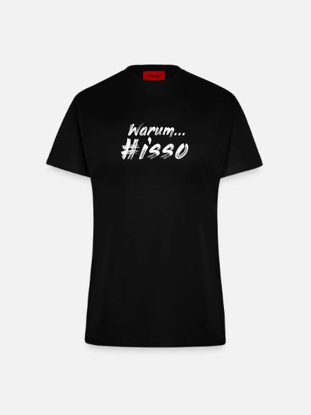 #isso - Fitted T-Shirt - made by SPREAD - SOLID BLACK