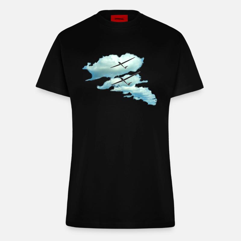 cloudstreet - Fitted T-Shirt - made by SPREAD - SOLID BLACK