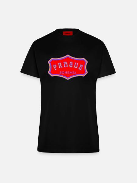 Prag - Fitted T-Shirt - made by SPREAD - SOLID BLACK