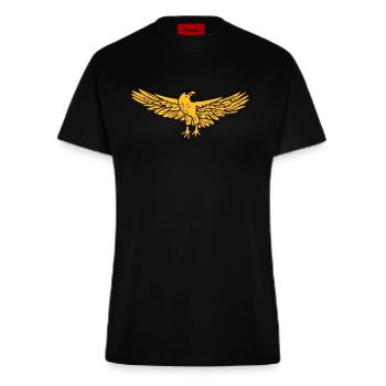 Eagle Rome SPQR - T-shirt bio slim fit fabriqué en UE - SOLID BLACK - Devant