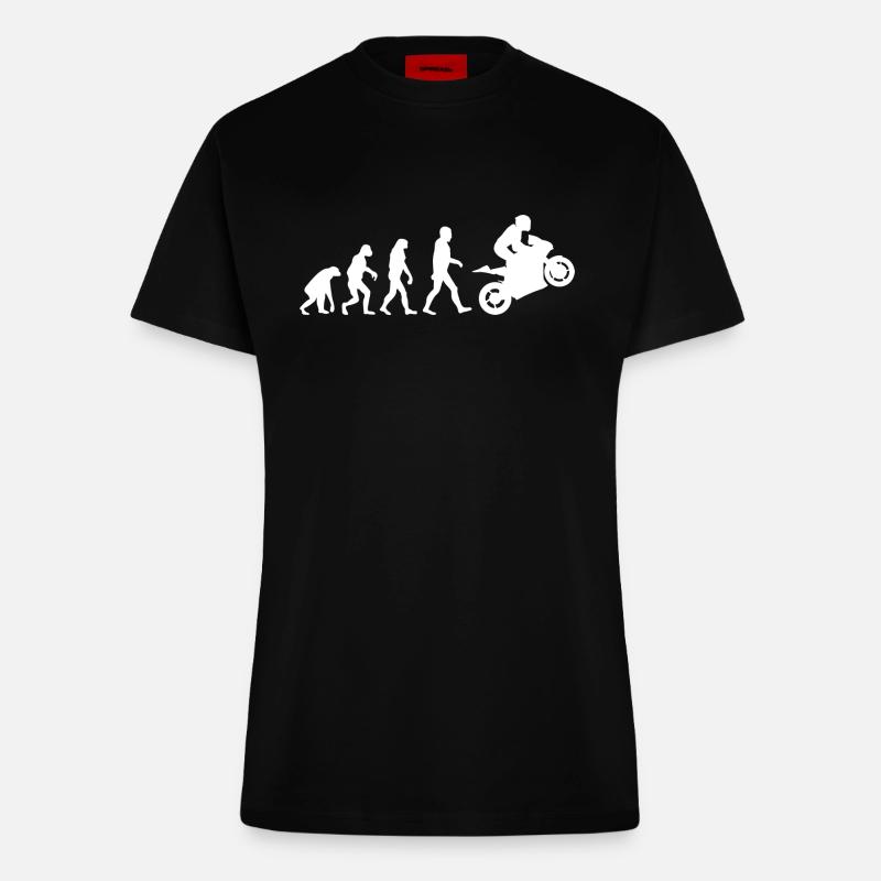 Sport Biker Evolution - T-shirt bio slim fit fabriqué en UE - SOLID BLACK