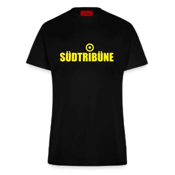 Südtribüne Dortmund - Fitted T-Shirt - made by SPREAD - SOLID BLACK - Vorne