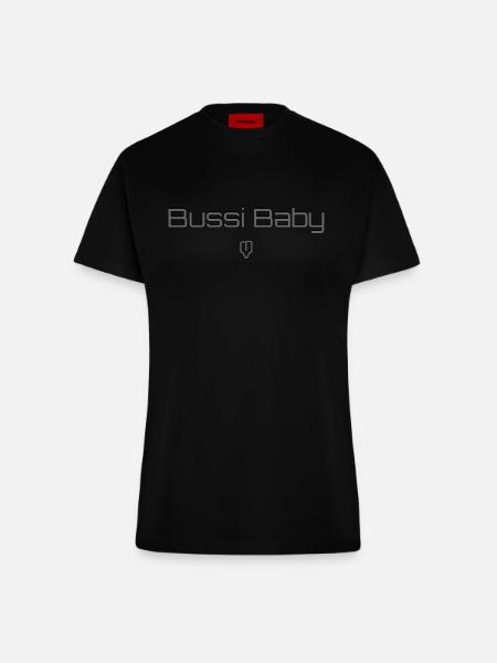 Bussi Baby - Fitted T-Shirt - made by SPREAD - SOLID BLACK
