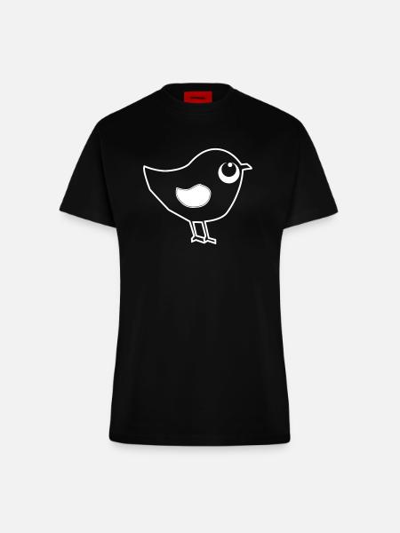 Ulmer Spatz - Fitted T-Shirt - made by SPREAD - SOLID BLACK