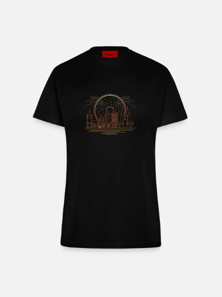 Köln - Fitted T-Shirt - made by SPREAD - SOLID BLACK