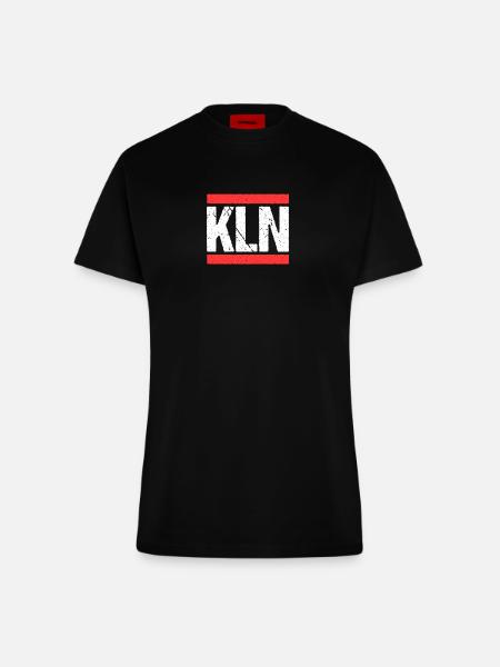 Kölnerin Kölner Köln - Fitted T-Shirt - made by SPREAD - SOLID BLACK