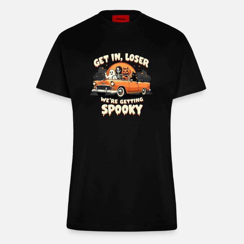 HALLOWEEN - Fitted T-Shirt - made by SPREAD - SOLID BLACK