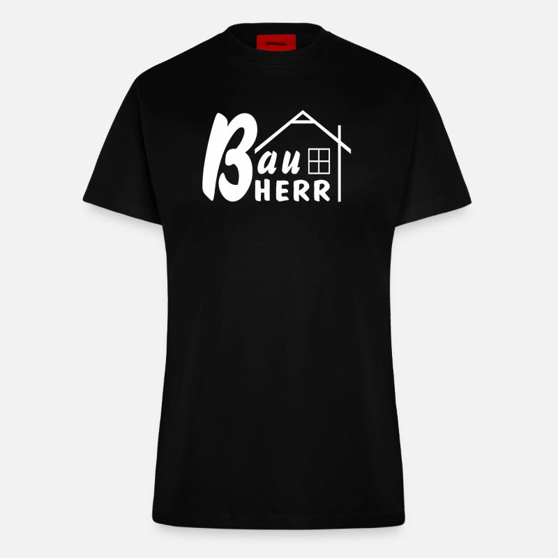 BAUHERR - Fitted T-Shirt - made by SPREAD - SOLID BLACK