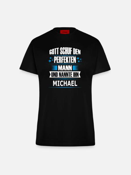 MICHAEL - Fitted T-Shirt - made by SPREAD - SOLID BLACK