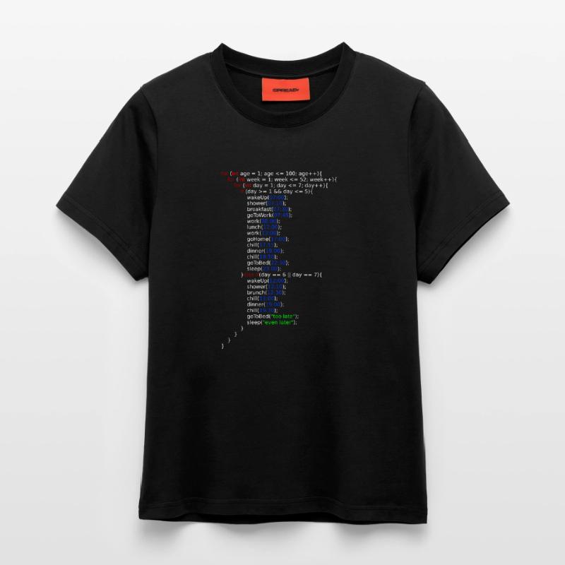 My Life -- Java Code Fitted T-Shirt - made by SPREAD