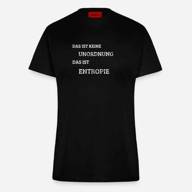 Disorder entropy - Fitted T-Shirt - made by SPREAD - SOLID BLACK
