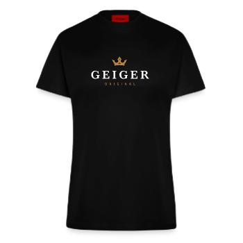 Geiger Original Familienlogo - Fitted T-Shirt - made by SPREAD - SOLID BLACK - Vorne