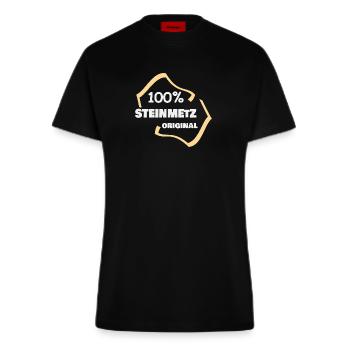 Yrke: Steinhugger - Organic Fitted T-skjorte produsert i EU - SOLID BLACK - Foran