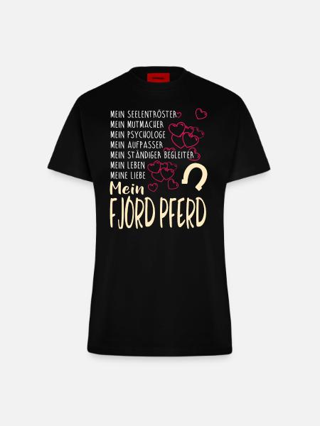 FJORD-PFERD - mein - Fitted T-Shirt - made by SPREAD - SOLID BLACK