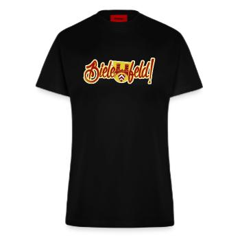 Bielefeld - Fitted T-Shirt - made by SPREAD - SOLID BLACK - Vorne