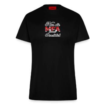 MFA Arzt Ärzte Medizin Spruch Gesundheitswesen - Fitted T-Shirt - made by SPREAD - SOLID BLACK - Vorne
