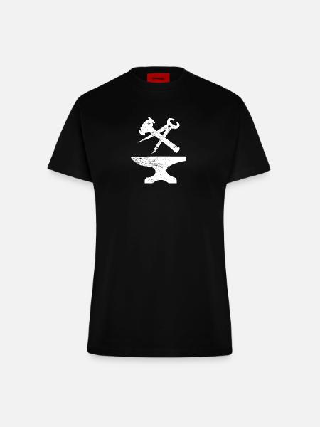 Schmied - Fitted T-Shirt - made by SPREAD - SOLID BLACK