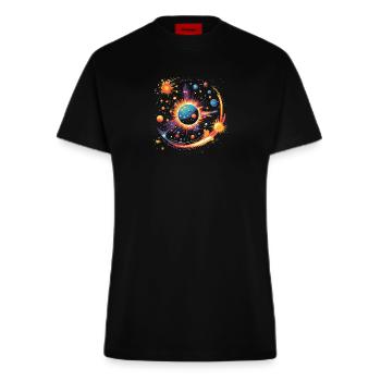Big Bang - T-shirt bio slim fit fabriqué en UE - SOLID BLACK - Devant
