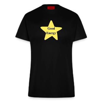 Good Energy - Fitted T-Shirt - made by SPREAD - SOLID BLACK - Vorne