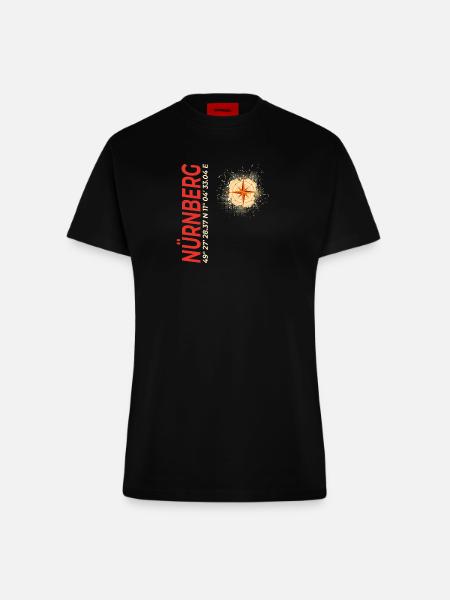 Nürnberg - Fitted T-Shirt - made by SPREAD - SOLID BLACK